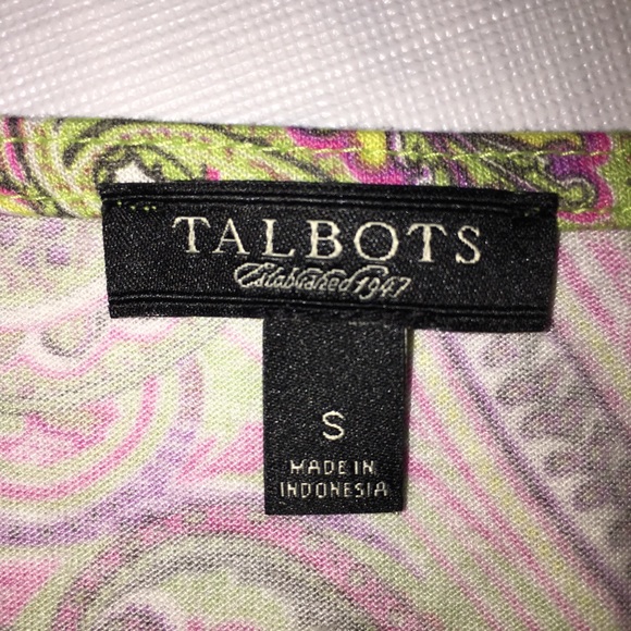 Talbots ruffle front blouse - Picture 4 of 5